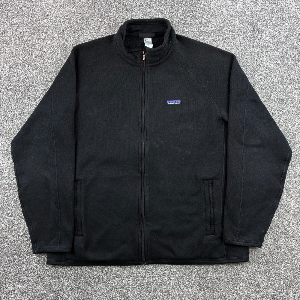 Patagonia Better Sweater Jacket Mens XL Black Full Zip Fleece Outdoors 25526